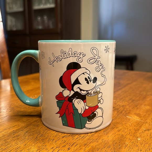 Huge Disney Christmas Mickey “Holiday Joy” beverage mug. 20oz - Picture 2 of 4